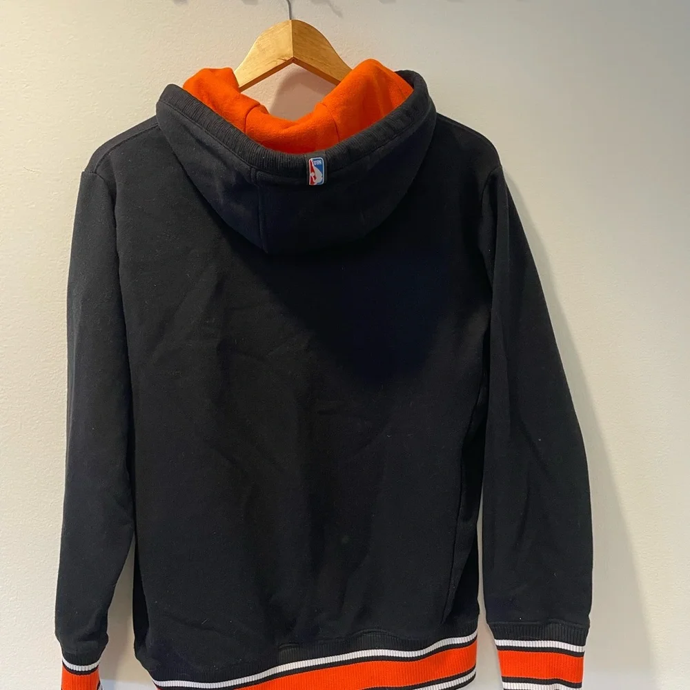 New York Knicks NBA Black and Orange Hoodie - Picture 3 of 3